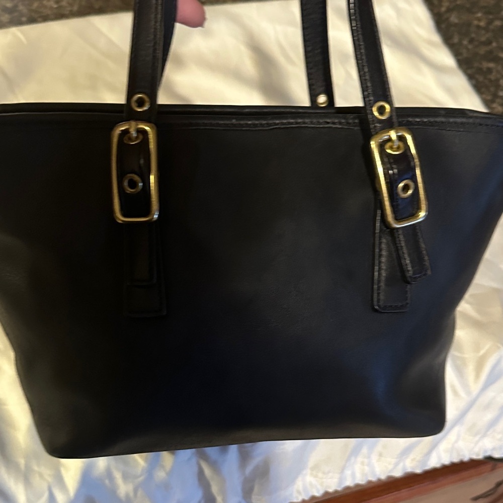 Coach Vintage Legacy Black Leather Mini Tote A30-9846 - Picture 4 of 10